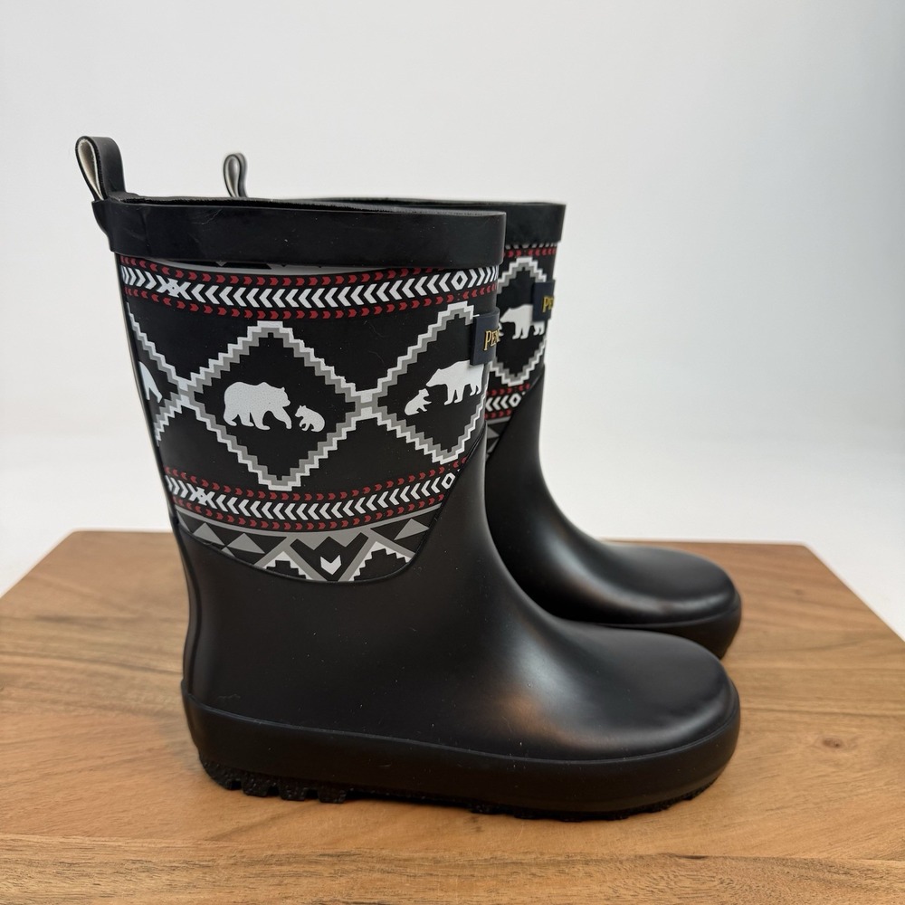 New Little Kids Pendleton Lost Trail Waterproof Rubber Rain Boots Size 9/10 C
